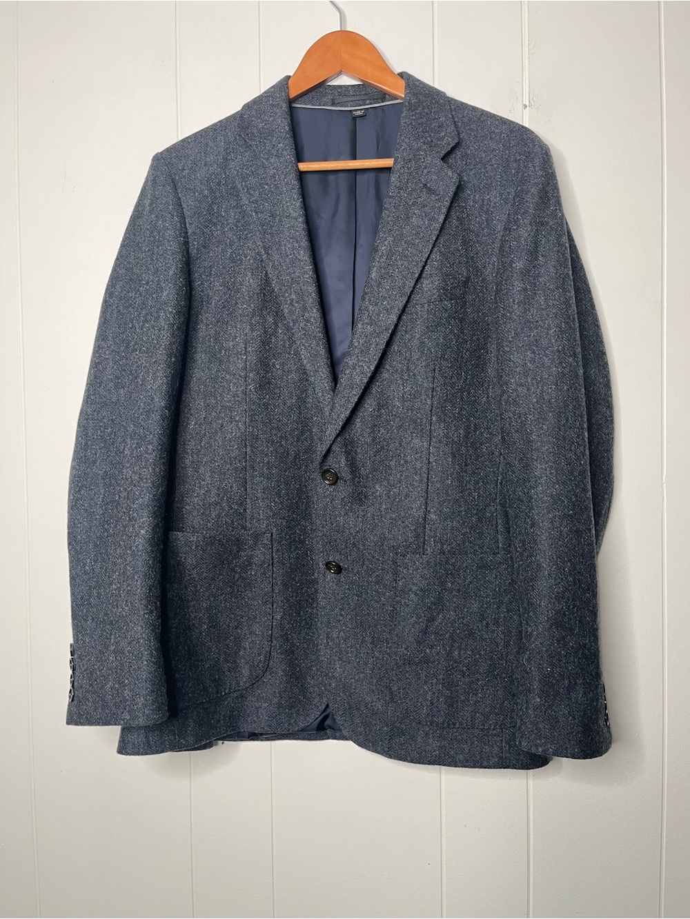 J. Crew Ludlow Slim-fit Unstructured Blazer English Wool Cotton Herringbone 38R